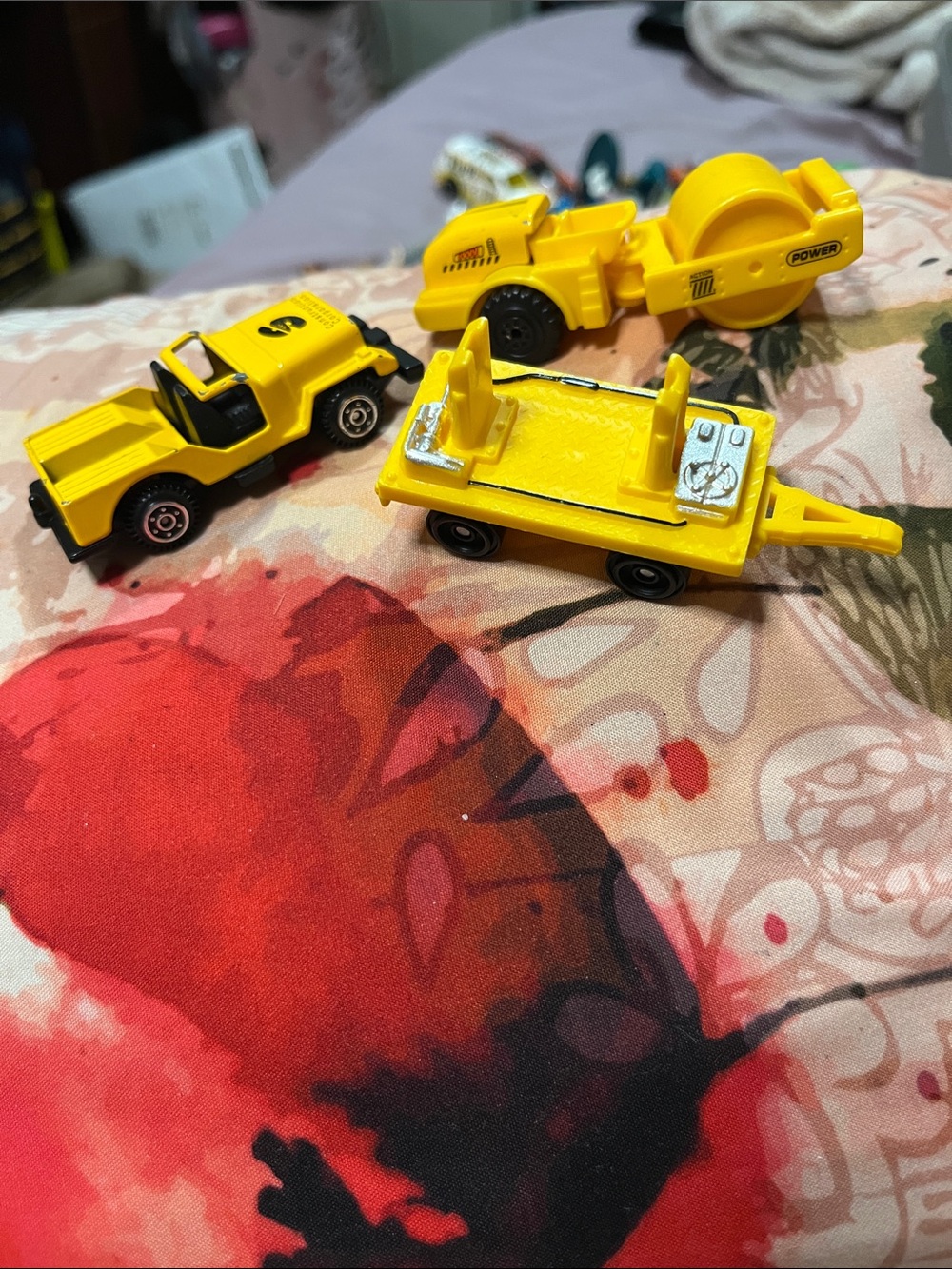 Yellow Mini Construction Vehicle Toy Set for Kids